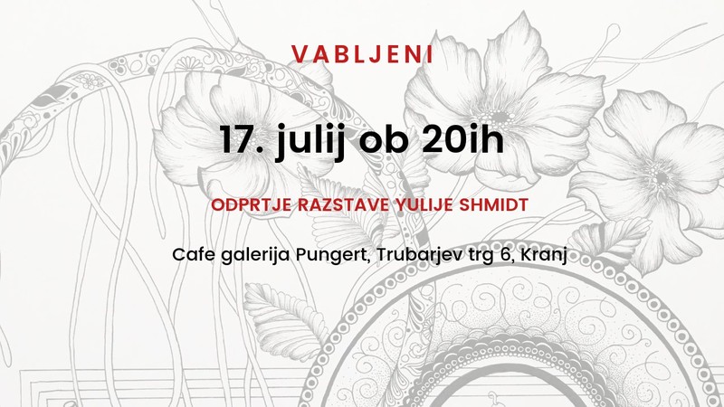 Odprtje razstave Yulije Shmidt