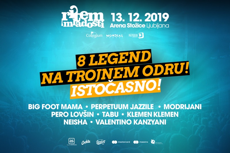 Ritem mladosti 2019: live mashup na treh odrih