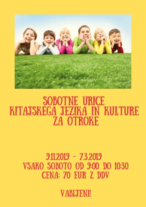 Sobotne urice kitajskega jezika za otroke