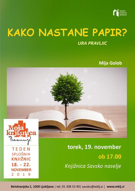 Kako nastane papir? Mija Golob