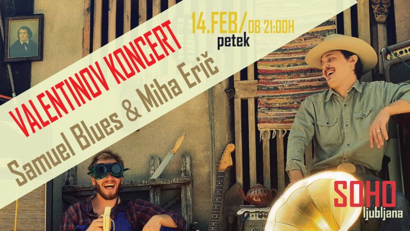 Valentinov koncert - Samuel Blues & Miha Erič