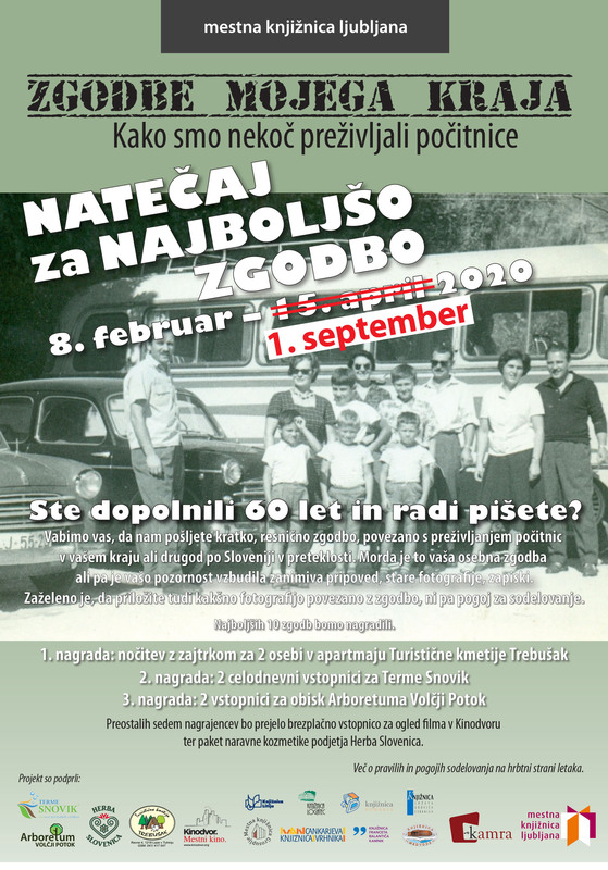 Zgodbe mojega kraja - natečaj za najboljšo zgodbo