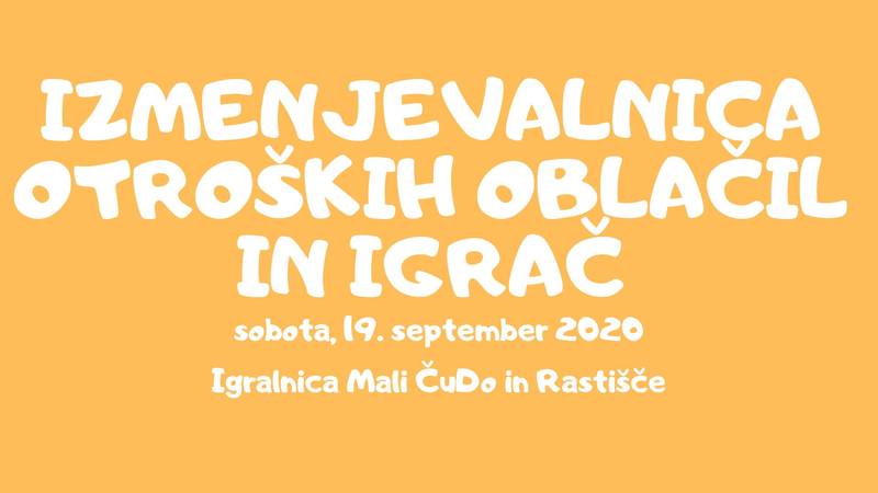 Izmenjevalnica otroških oblačil in igrač