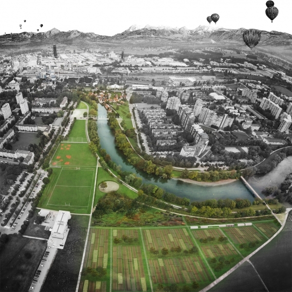 Arhitektura v živo: Ljubljanica kot vzdolžni park
