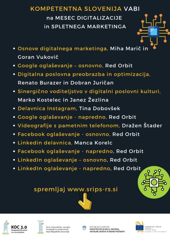 Cikel brezplačnih delavnic za podjetnike