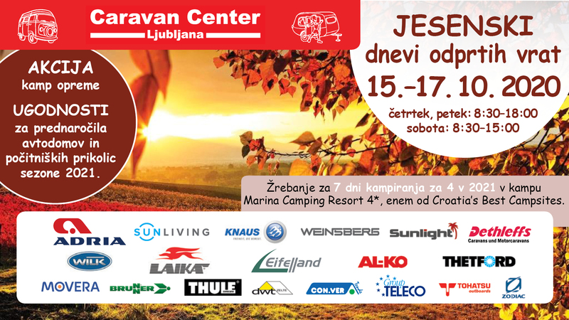 Caravanovi jesenski dnevi odprtih vrat